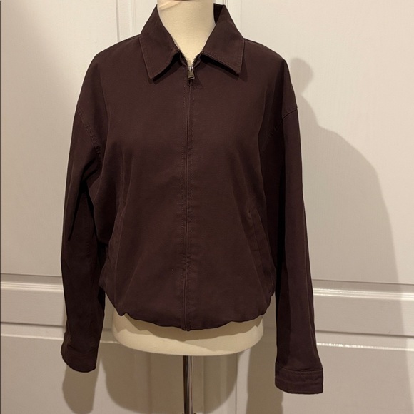 ARITZIA Tna Caddie Blouson Jacket in Rich Brown - Picture 3 of 10
